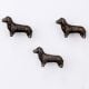 Handmade Antique Dog Wall Hooks Pack of 3